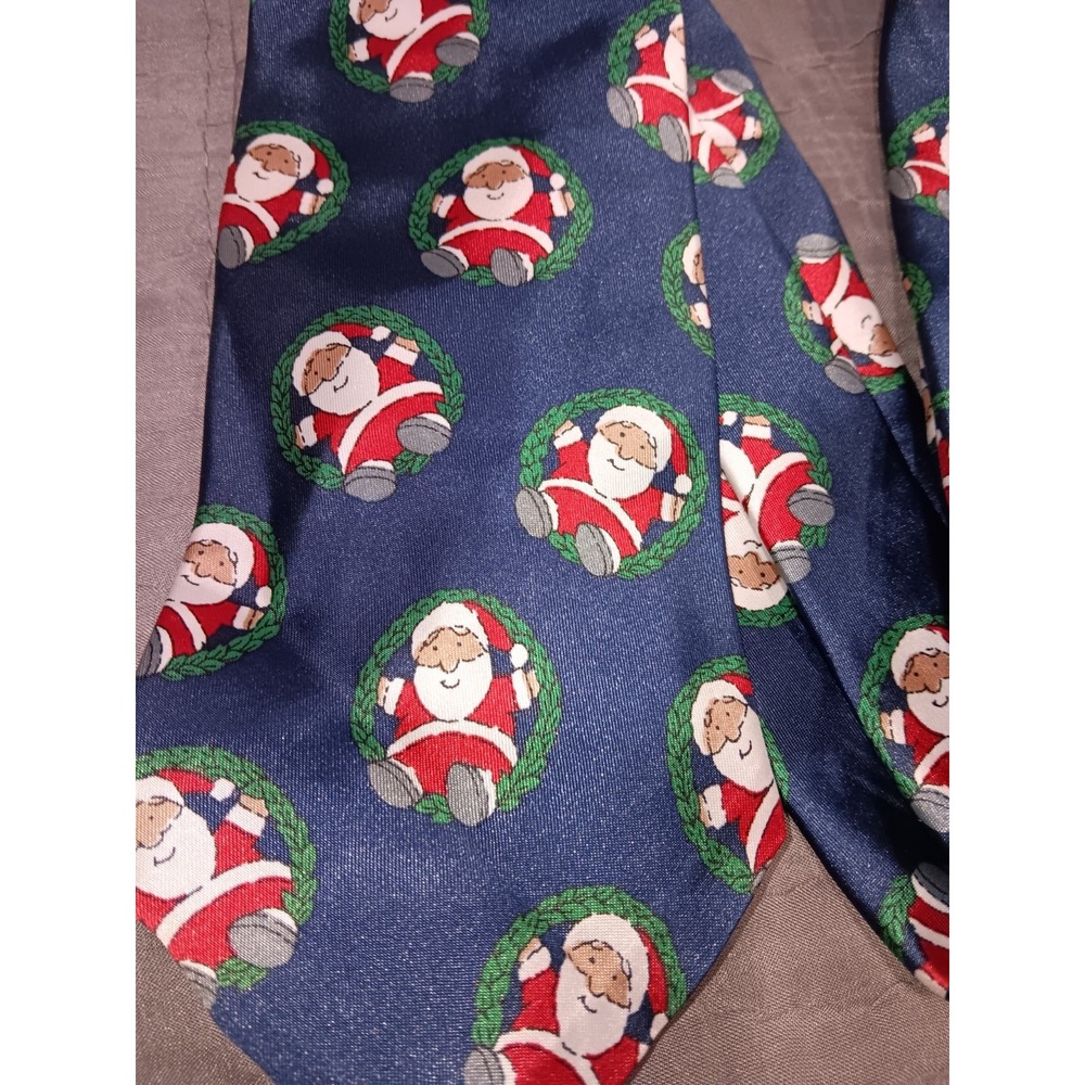SURREY SANTA CLAUS CHRISTMAS NECK TIE 100% POLYSETER EXCELLENT
